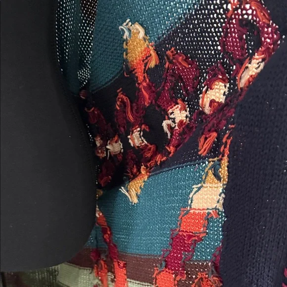 Vintage Multicolor Knit Women's Cardigan - Picture 6 of 6